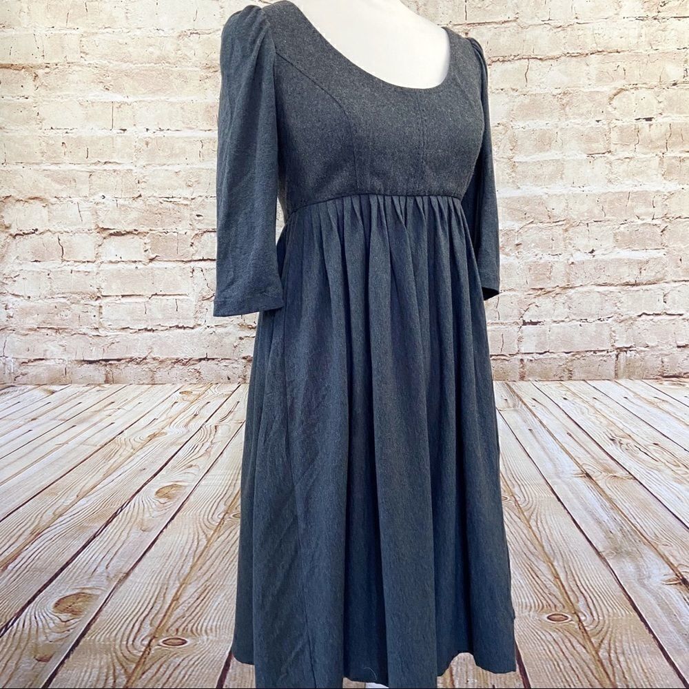 Phoebe Couture wool empire dress